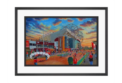 Old Trafford Stadium 'Going to the Match' Fine Art Print - Manchester United FC